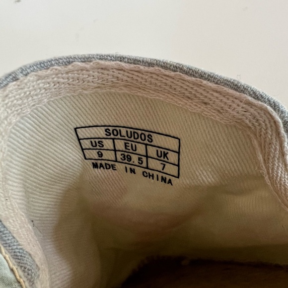 Soludos Flamingos Embroidered Espadrille Smoking Slipper, Light Blue, 9 - Picture 10 of 12